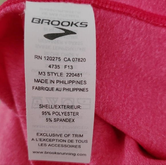 Brooks Equilibrium Technology Half-Zip Long Sleeve Pullover | NWOT | XS | Pink - Picture 12 of 13